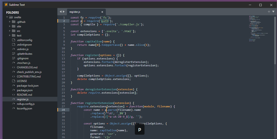 Sublime Text landing page